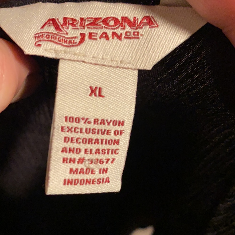 Teal and black Arizona jeans top XL - Picture 4 of 4